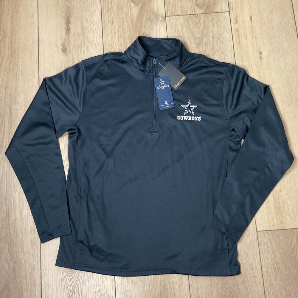 Dunbrooke Dallas Cowboys Mens Large Quarter Zip Pullover Navy Blue NFL C6021 NWT